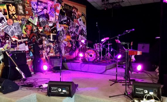 The stage before Purple Rock gig