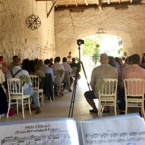 Wedding ceremony in Chateau Soulac