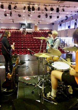On stage with The Stones