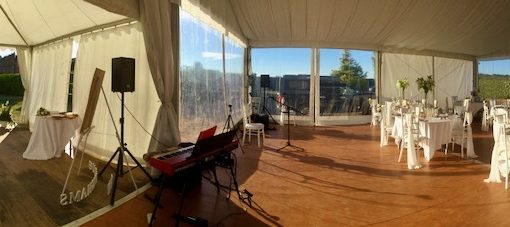 family wedding marquee