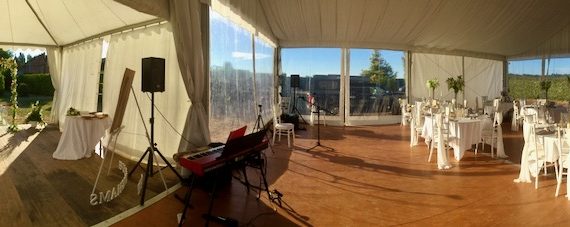 family wedding marquee