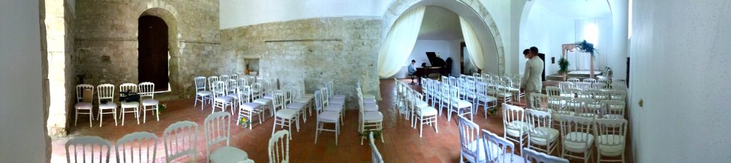 wedding pianist cornwall at chateau st paul