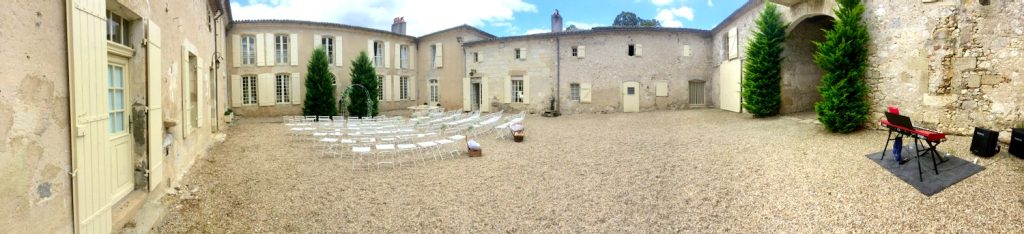 chateau la tourbeille courtyard panorama
